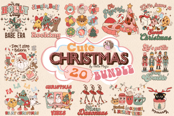 Download Retro Christmas Sublimation Bundle - Christmas sublimation bundle Collection