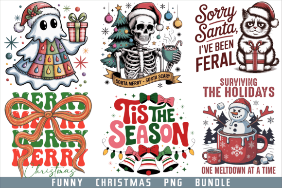 Download Funny Christmas PNG Bundle, Xmas Bundle - Christmas png bundle Collection