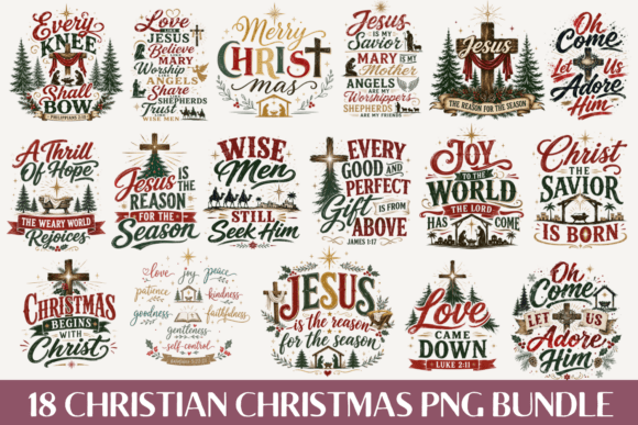 Download Christian Christmas PNG Bundle - Christmas png bundle Collection