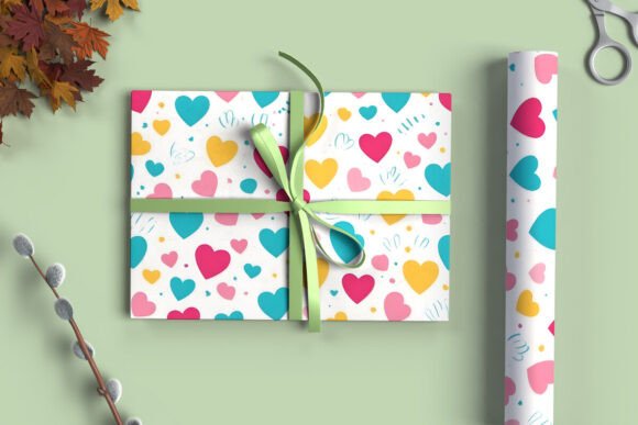 Download Editable Gift Wrapping Paper Mockup PSD - Gift wrapping Collection